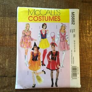 McCalls Sewing Pattern M5682 Character Costume Dress Bell Sleeve 8-16 UNCUT